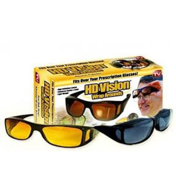 Pack of 2 HD Night Vision Glasses Wrap Arounds